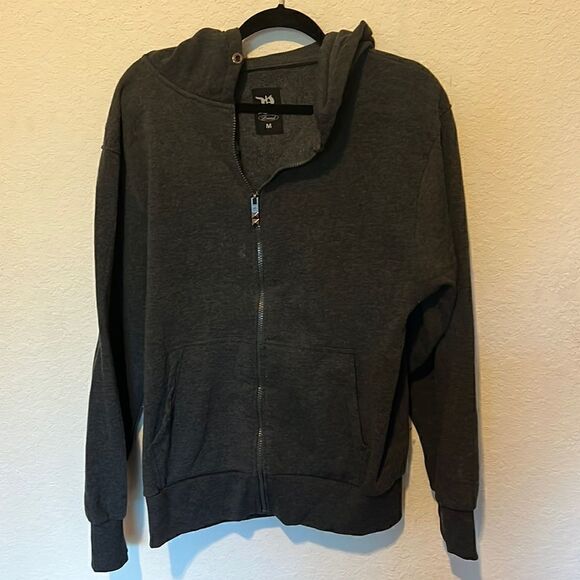 Other - Mens Gray Hoodie - Dark - Like New Zip Up Sweater - Medium